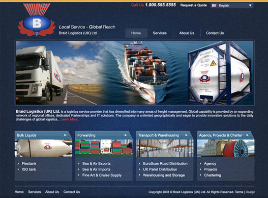 Logistics Web Design